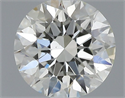 Natural Diamond 0.51 Carats, Round with Excellent Cut, J Color, VS2 Clarity and Certified by GIA