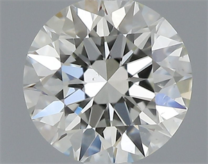 Picture of Natural Diamond 0.51 Carats, Round with Excellent Cut, J Color, VS2 Clarity and Certified by GIA