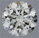 Natural Diamond 0.58 Carats, Round with Very Good Cut, K Color, SI1 Clarity and Certified by GIA