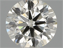 Natural Diamond 0.41 Carats, Round with Excellent Cut, I Color, VS2 Clarity and Certified by IGI