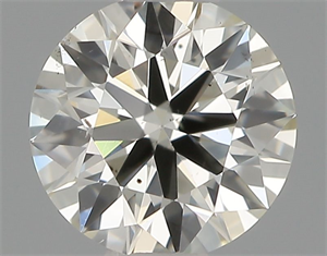 Picture of Natural Diamond 0.41 Carats, Round with Excellent Cut, I Color, VS2 Clarity and Certified by IGI