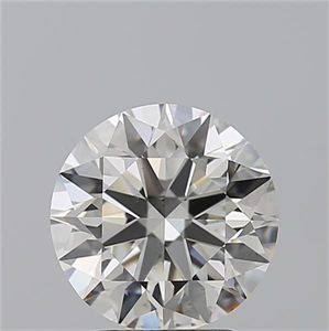 Picture of Natural Diamond 2.50 Carats, Round with Excellent Cut, I Color, VS2 Clarity and Certified by GIA