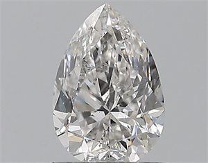 Picture of Natural Diamond 0.70 Carats, Pear with  Cut, E Color, SI2 Clarity and Certified by GIA