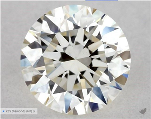 Picture of Natural Diamond 0.50 Carats, Round with Excellent Cut, K Color, VVS2 Clarity and Certified by GIA