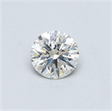 Natural Diamond 0.40 Carats, Round with Excellent Cut, I Color, I1 Clarity and Certified by GIA