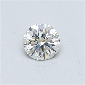 Picture of Natural Diamond 0.40 Carats, Round with Excellent Cut, I Color, I1 Clarity and Certified by GIA