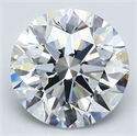 Natural Diamond 2.72 Carats, Round with Excellent Cut, E Color, VVS2 Clarity and Certified by GIA