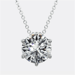 Picture of Six Prongs Basket Pendant for Round diamonds