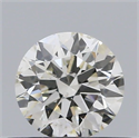 Natural Diamond 0.40 Carats, Round with Excellent Cut, J Color, SI1 Clarity and Certified by GIA