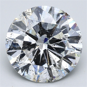 Picture of Natural Diamond 6.34 Carats, Round with Good Cut, F Color, I1 Clarity and Certified by GIA