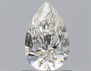 Picture of Natural Diamond 0.72 Carats, Pear with  Cut, I Color, IF Clarity and Certified by GIA