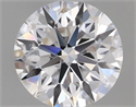 Natural Diamond 0.43 Carats, Round with Excellent Cut, D Color, VS2 Clarity and Certified by GIA