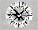 Natural Diamond 0.40 Carats, Round with Good Cut, J Color, VVS2 Clarity and Certified by GIA