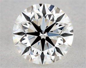 Picture of Natural Diamond 0.40 Carats, Round with Good Cut, J Color, VVS2 Clarity and Certified by GIA