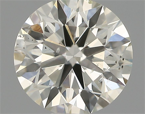 Picture of Natural Diamond 0.54 Carats, Round with Excellent Cut, I Color, SI1 Clarity and Certified by IGI