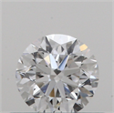 Natural Diamond 0.40 Carats, Round with Very Good Cut, F Color, VVS2 Clarity and Certified by GIA