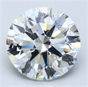 Natural Diamond 7.02 Carats, Round with Excellent Cut, G Color, VS2 Clarity and Certified by GIA