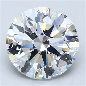 Picture of Natural Diamond 7.02 Carats, Round with Excellent Cut, G Color, VS2 Clarity and Certified by GIA