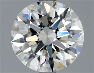 Picture of Natural Diamond 1.80 Carats, Round with Excellent Cut, H Color, IF Clarity and Certified by GIA