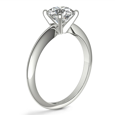 Classic solitaire engagement & wedding rings set