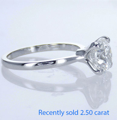 Delicate solitaire engagement ring for all shapes