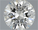 Natural Diamond 0.51 Carats, Round with Excellent Cut, J Color, SI1 Clarity and Certified by GIA