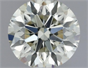 Natural Diamond 0.51 Carats, Round with Excellent Cut, K Color, VS1 Clarity and Certified by IGI