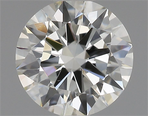 Picture of Natural Diamond 0.51 Carats, Round with Excellent Cut, K Color, IF Clarity and Certified by GIA