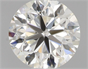 Natural Diamond 0.40 Carats, Round with Very Good Cut, J Color, VVS1 Clarity and Certified by GIA