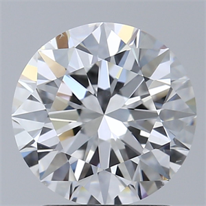 Picture of Natural Diamond 1.70 Carats, Round with Excellent Cut, E Color, VS2 Clarity and Certified by GIA