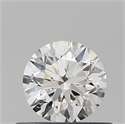 Natural Diamond 0.40 Carats, Round with Excellent Cut, J Color, SI1 Clarity and Certified by GIA