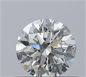 Natural Diamond 0.40 Carats, Round with Excellent Cut, H Color, IF Clarity and Certified by IGI