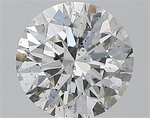 Picture of Natural Diamond 1.90 Carats, Round with Excellent Cut, I Color, SI2 Clarity and Certified by GIA