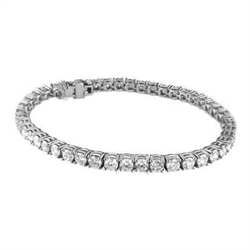 Picture of 6.77 carats HI VS very-good to ideal-cut diamond tennis bracelet