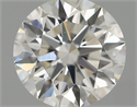 Natural Diamond 0.43 Carats, Round with Excellent Cut, H Color, VS2 Clarity and Certified by IGI