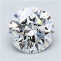 Natural Diamond 1.62 Carats, Round with Excellent Cut, D Color, VVS2 Clarity and Certified by GIA