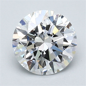 Picture of Natural Diamond 1.62 Carats, Round with Excellent Cut, D Color, VVS2 Clarity and Certified by GIA