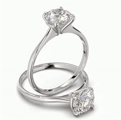 Picture of Low or High profile solitaire engagement ring