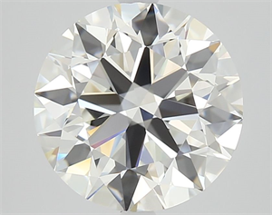 Picture of Natural Diamond 4.05 Carats, Round with Excellent Cut, I Color, VVS1 Clarity and Certified by GIA