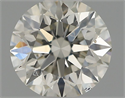 Natural Diamond 0.43 Carats, Round with Excellent Cut, I Color, VS2 Clarity and Certified by IGI