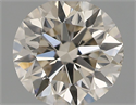 Natural Diamond 0.40 Carats, Round with Excellent Cut, J Color, VS2 Clarity and Certified by IGI