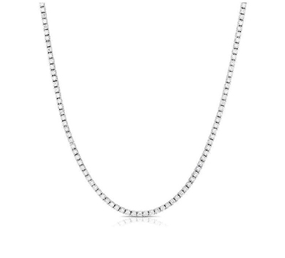 11 carats natural diamonds F SI1, Very-Good Cut , tennis necklace