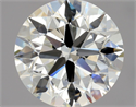 Natural Diamond 2.01 Carats, Round with Excellent Cut, I Color, SI1 Clarity and Certified by GIA