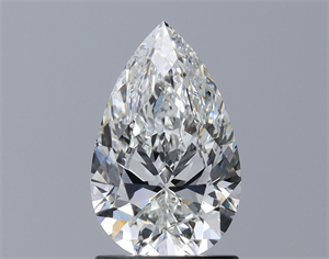 Picture of Natural Diamond 1.50 Carats, Pear with  Cut, H Color, SI1 Clarity and Certified by GIA