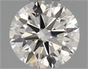 Natural Diamond 0.41 Carats, Round with Excellent Cut, H Color, VS1 Clarity and Certified by IGI