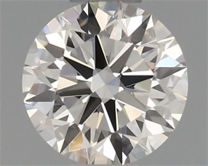 Picture of Natural Diamond 0.41 Carats, Round with Excellent Cut, H Color, VS1 Clarity and Certified by IGI