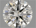 Natural Diamond 0.40 Carats, Round with Excellent Cut, H Color, SI1 Clarity and Certified by IGI