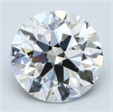 Natural Diamond 3.32 Carats, Round with Excellent Cut, G Color, VS1 Clarity and Certified by GIA