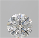 Natural Diamond 2.07 Carats, Round with Excellent Cut, G Color, I1 Clarity and Certified by GIA