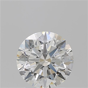 Picture of Natural Diamond 2.07 Carats, Round with Excellent Cut, G Color, I1 Clarity and Certified by GIA